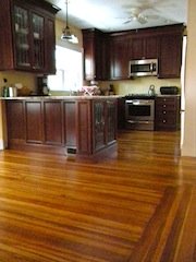 stained hardwood floors