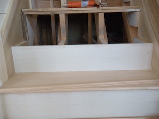 Hardwood stairs