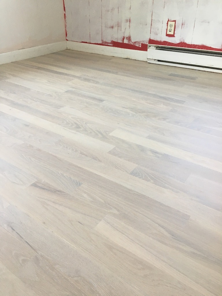 white oiled floor