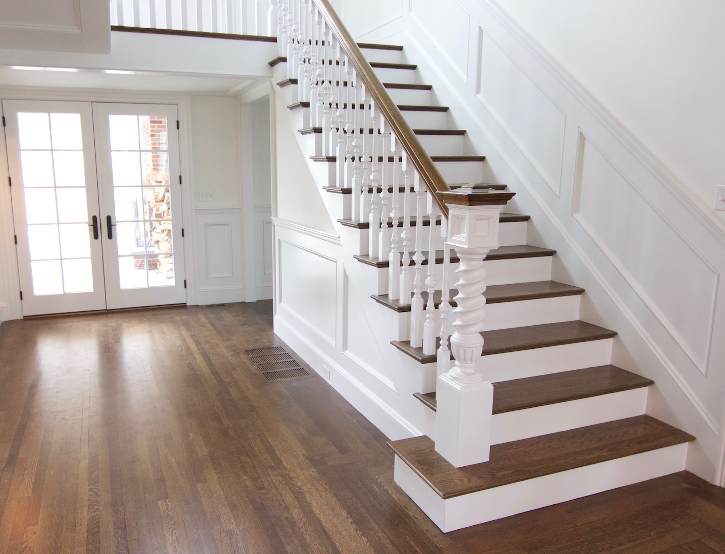 antique brown staircase