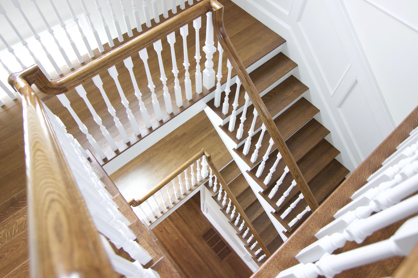 antique brown staircase