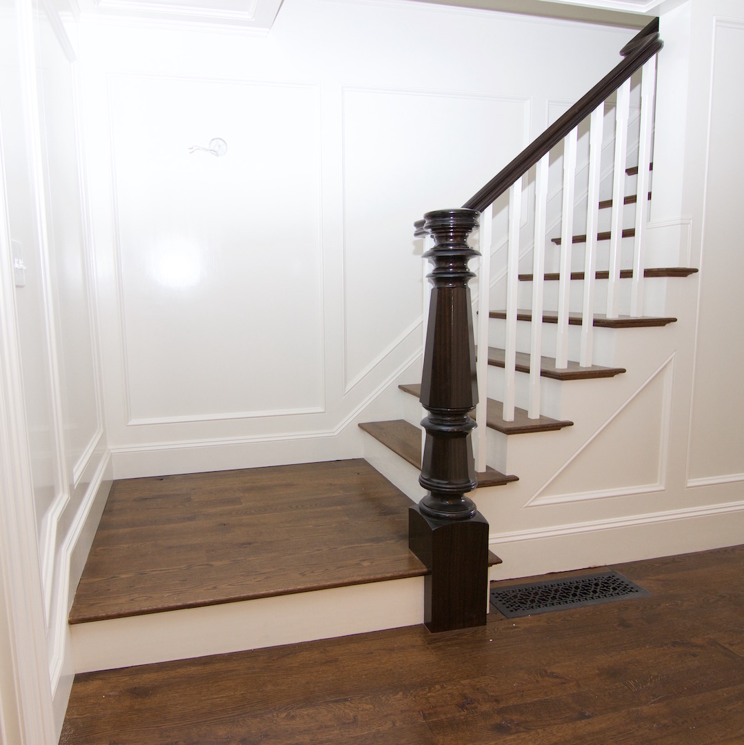 antique brown staircase