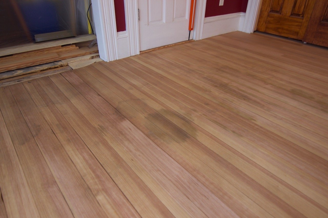 stained wood floors
